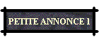 PETITE ANNONCE 1